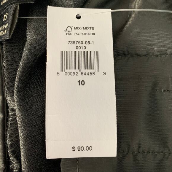 NWT Banana Republic Factory Grey Hayden Pants Size 10 - Picture 7 of 8